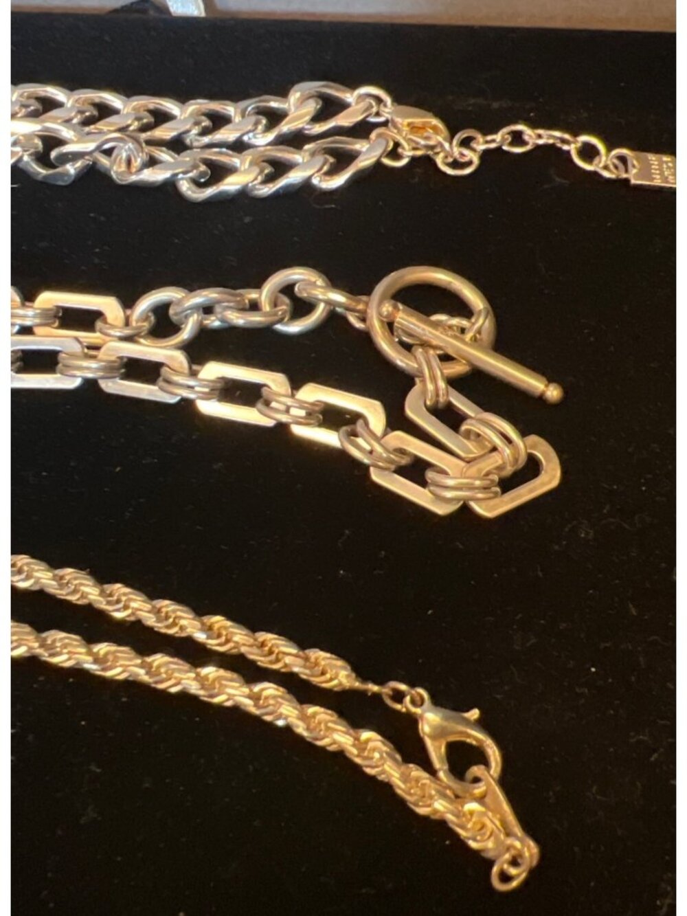 lot 6 mixed  Monet, Napier, Nine west silver toned  necklace, bracelet, earrings - Picture 7 of 8